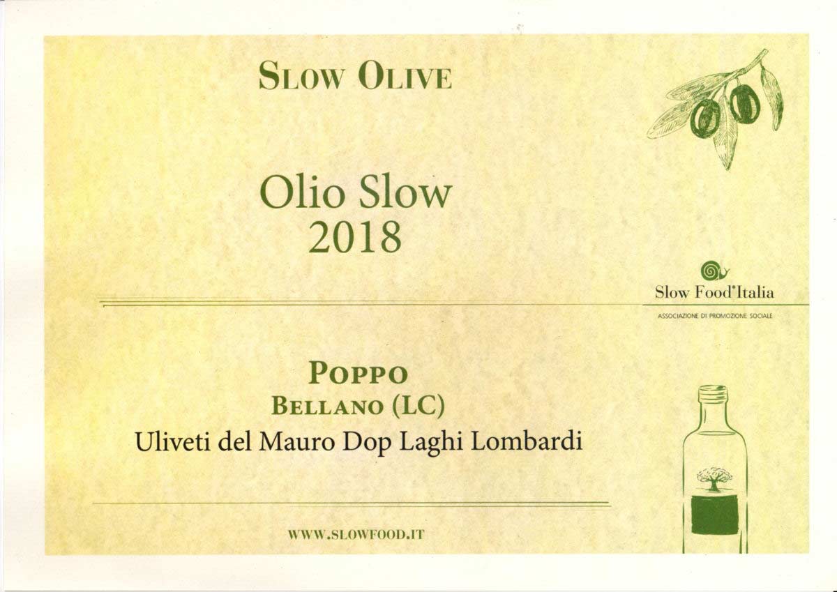 biosio frantoio bellano premio slow olive 2018